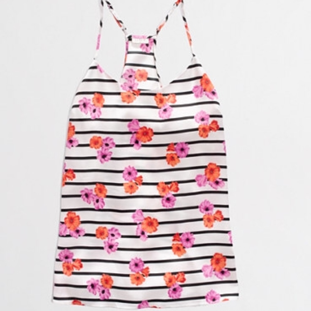 J.Crew Factory Printed racerback cami